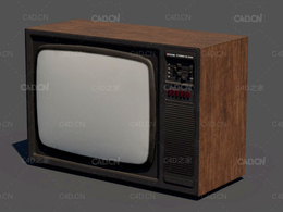 旧电视机C4D模型 Old USSR TV