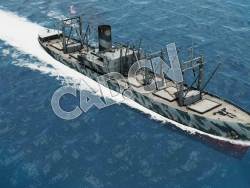 C4D C1-B型中型商船货运船运输船模型 C1 - B Type Medium Merchant 3d Model