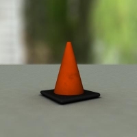 交通锥3D模型 CONSTRUCION OR TRAFFIC CONE