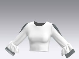 c4d模型女性衣服上衣Sleeves-50