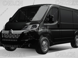 雪铁龙商务车面包车货车2014款C4D汽车模型下载