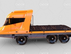 科幻概念牵引车C4D模型 Tractor