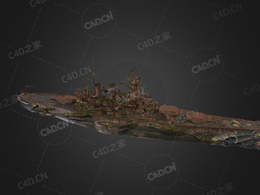 英国皇家海军大海兽号轻型舰队航母C4D模型下载Leviathan 3d model