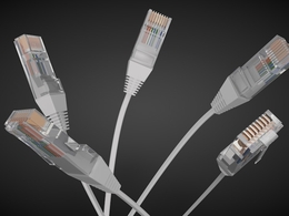 以太网电缆 网线头C4D模型 Ethernet Cables