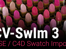 C4D配色辅助插件中文汉化版-Adobe ASE 色板导入 C4D 插件 CV-SwIm 3.01