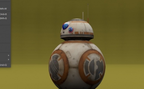 星球大战BB-8 机器人C4D模型 BB8 by getwrightonit