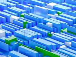 C4D Octane工程：蓝色方块场景工程 Blue Cubes