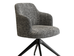 阿比旋转扶手椅转动座椅（Porada品牌）3D模型素材下载Abby Swivel Armchair by Porada