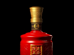 C4D精致浮雕酒瓶包装模型