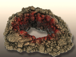 石头井口C4D模型 Creepy Hole