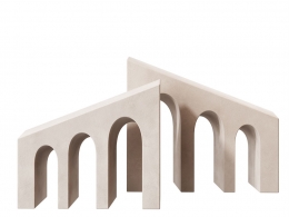 莱切石制书立 (书房用品)3D模型素材下载Metafisica Lecce Stone Bookend by Pimar