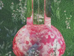 C4D草地上的科幻透明柱创意工程 WILLY'S PATCH