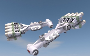 星球大战科幻战舰飞船C4D模型 Star wars CORVETTE 3d model