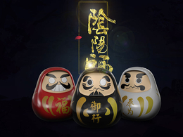 C4D达摩泥娃娃模型 Clay doll ornaments