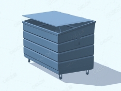 低面多边形垃圾箱 Dumpster