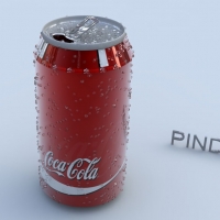 可口可乐罐 易拉罐3D模型 Coca cola can