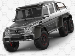 梅赛德斯-奔驰G63 AMG 2016 3D汽车模型 Mercedes-Benz G63 AMG 2016 3D Model
