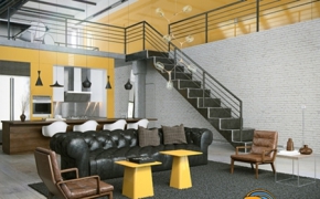简约室内-阁楼场景3D模型 TurboSquid – Bendusm Loft Scene