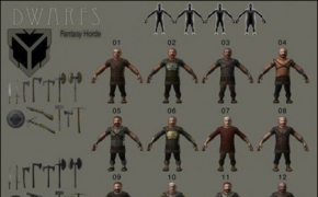 unity模型-矮人部落：Fantasy Horde Dwarfs