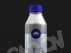C4D银灰色水瓶模型 SOMH2O BOTTLED WATER