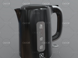 C4D伊莱克斯电热水壶模型 czajnik