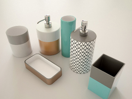 浴室洗簌用品C4D模型 Bathroom Accessoirs