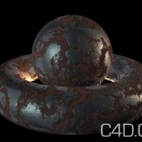 C4D材质：02 Ruggine