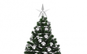 圣诞节装饰品：圣诞树C4D模型 CHRISTMAS TREE 3D MODEL