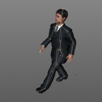 商业男士C4D绑定(行走动作)模型 man 11
