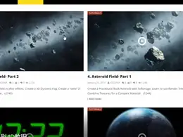 6分钟的现实的岩石小行星，电影4D教程