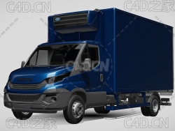 依维柯房车2018款C4D汽车模型下载