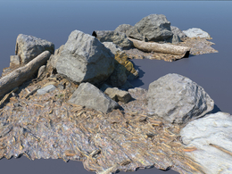 C4D Octane Renderer石头模型 Bigl lake rocks