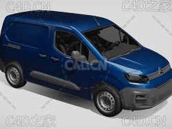 雪铁龙商务车面包车货车2021款C4D汽车模型下载