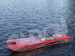 C4D快艇 motorboat 3d model