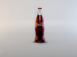 瓶装可口可乐C4D模型 CocaCola
