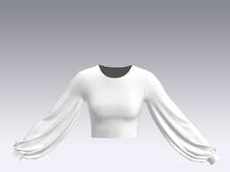 c4d模型女性衣服上衣Sleeves-3