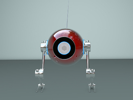 圆球机器人C4D模型 Ball robot