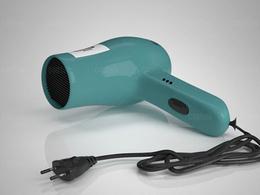 美容美发工具吹风机模型hair drier
