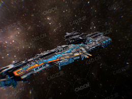 C4D科幻战车太空战车模型SciFi Tank MK1