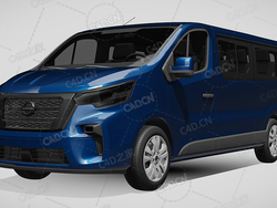 日产nv300小巴大型MPV商务车2021款C4D汽车模型下载