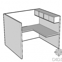 54个办公桌sketchup模型
