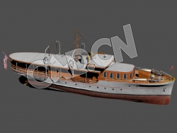 C4D游艇游船模型 Pleasure Craft 3d Model