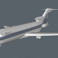 飞机模型：波音747客机C4D模型 Aircraft 3D Models
