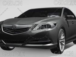 本田传奇汽车家用轿车2015款C4D汽车模型下载