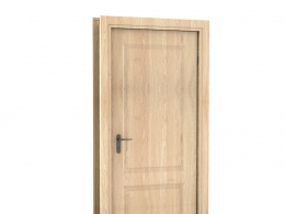 木门单开门C4D模型wood door