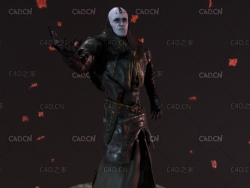 暗黑破坏神死灵法师拉斯玛游戏角色C4D模型 Rathma 3d model