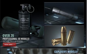 E3D武器模型库 3D Models – Video Copilot – Projectile Weapons Pack