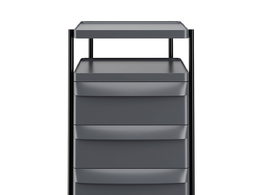 佩德拉利三抽办公抽屉柜办公收纳3D模型素材下载Boxie Office Drawer Unit BXH 3C by P