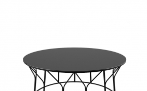 简易圆型黑色桌子C4D模型 Circus Table by Offecct