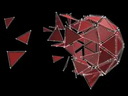 C4D圆球多边形破碎动画工程文件triangle_array_R17